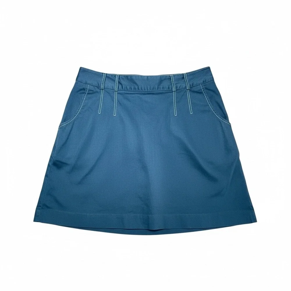 Sport Haley Golf Skort Size 8 Navy Blue Mint‎ Lined A-Line Active Skirt